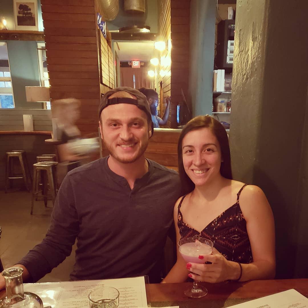 Celebrating "4 years" at Leon's in Decatur, GA