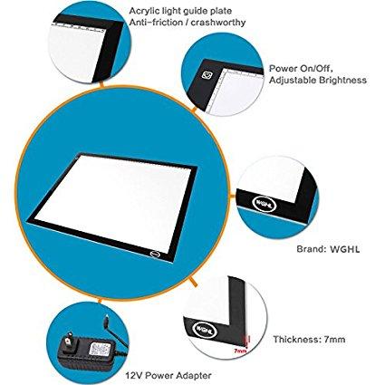 Light Box/Light Table Super Bright with Adjustable Light