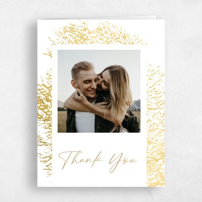 White Beach Wedding Thank You - Santini Photo Foil