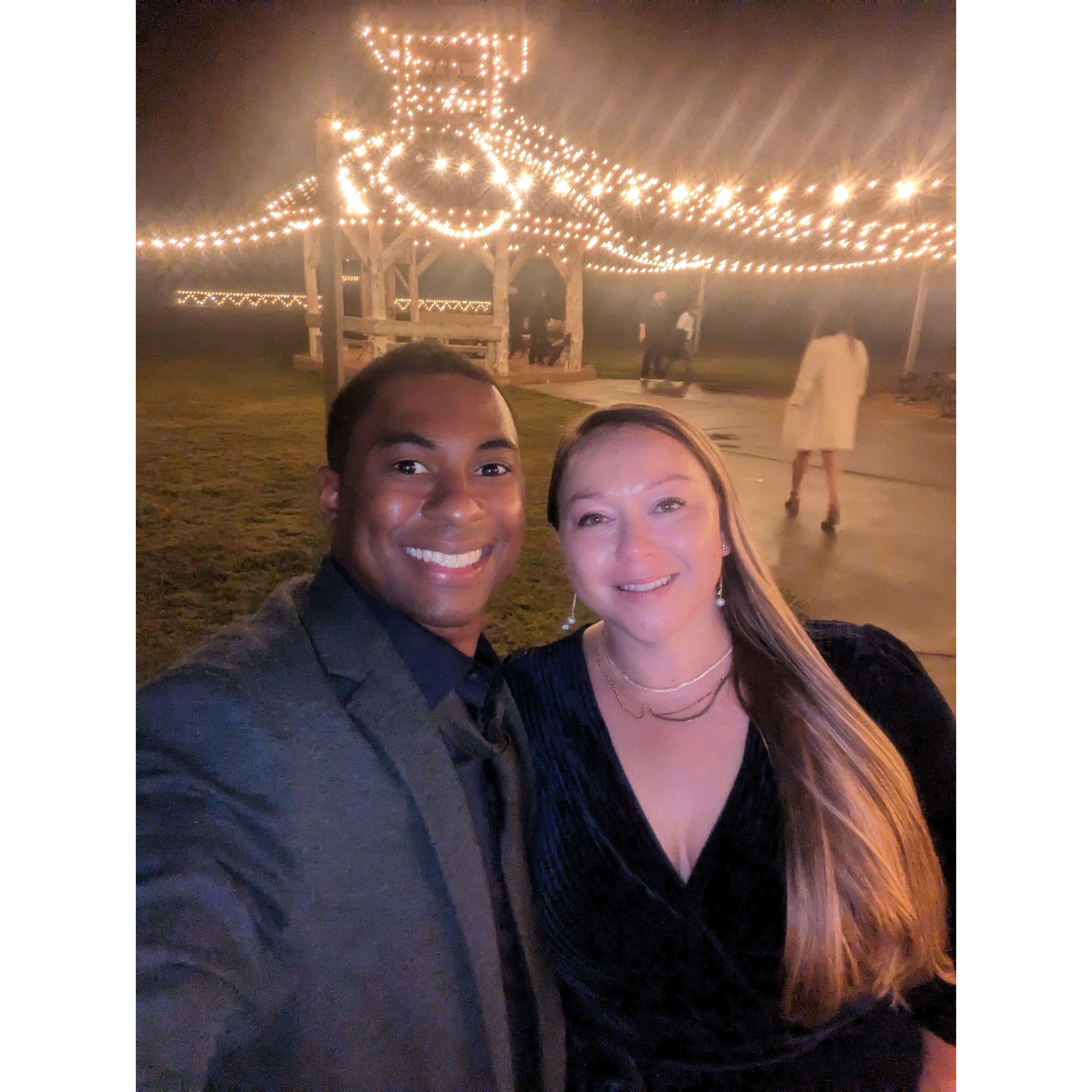 At the wedding of our friends Georgia & Cody in 2023!