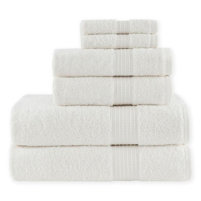 Madison Park 6-Piece Bath Towel Set in White