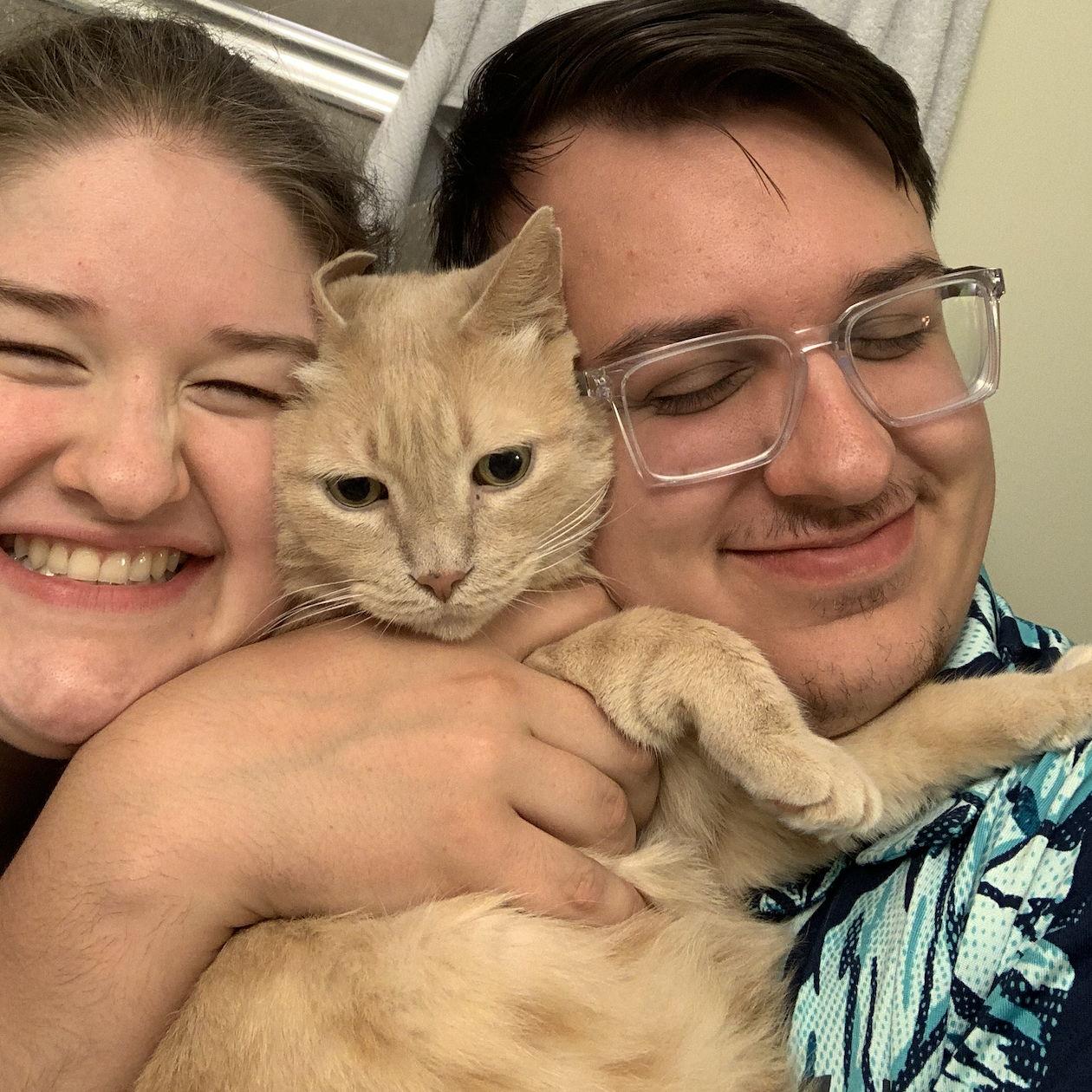 When we first moved to Ohio, with our sweet Goosey boy (RIP)