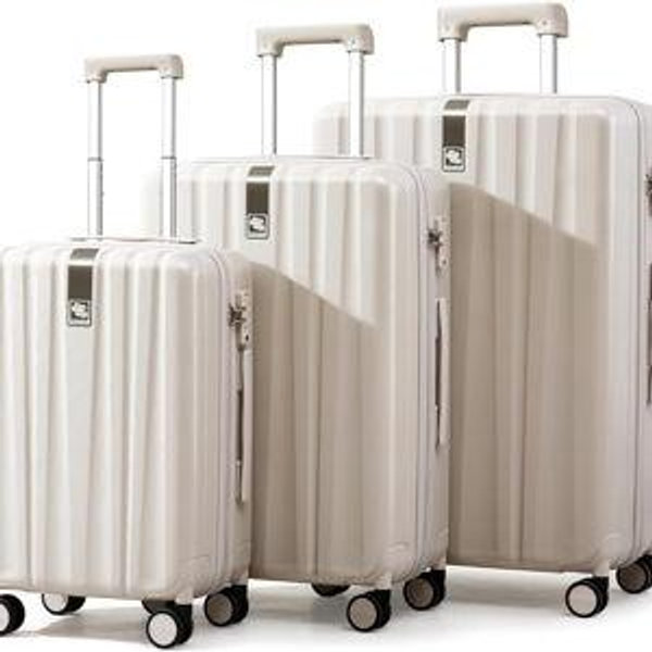Luggage Set: Ivory White