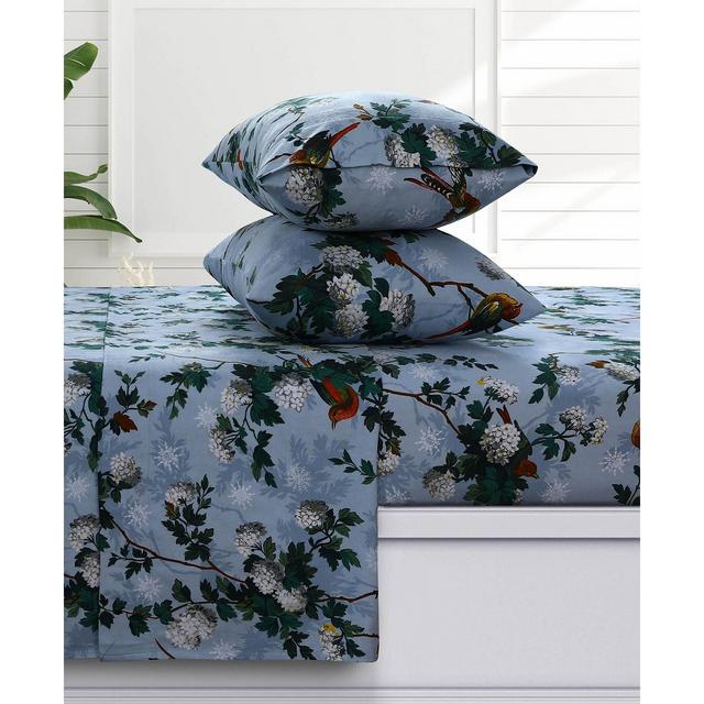 Azores Home Celina Floral Extra Deep Pocket Flannel 4-Pc. Sheet Set, King