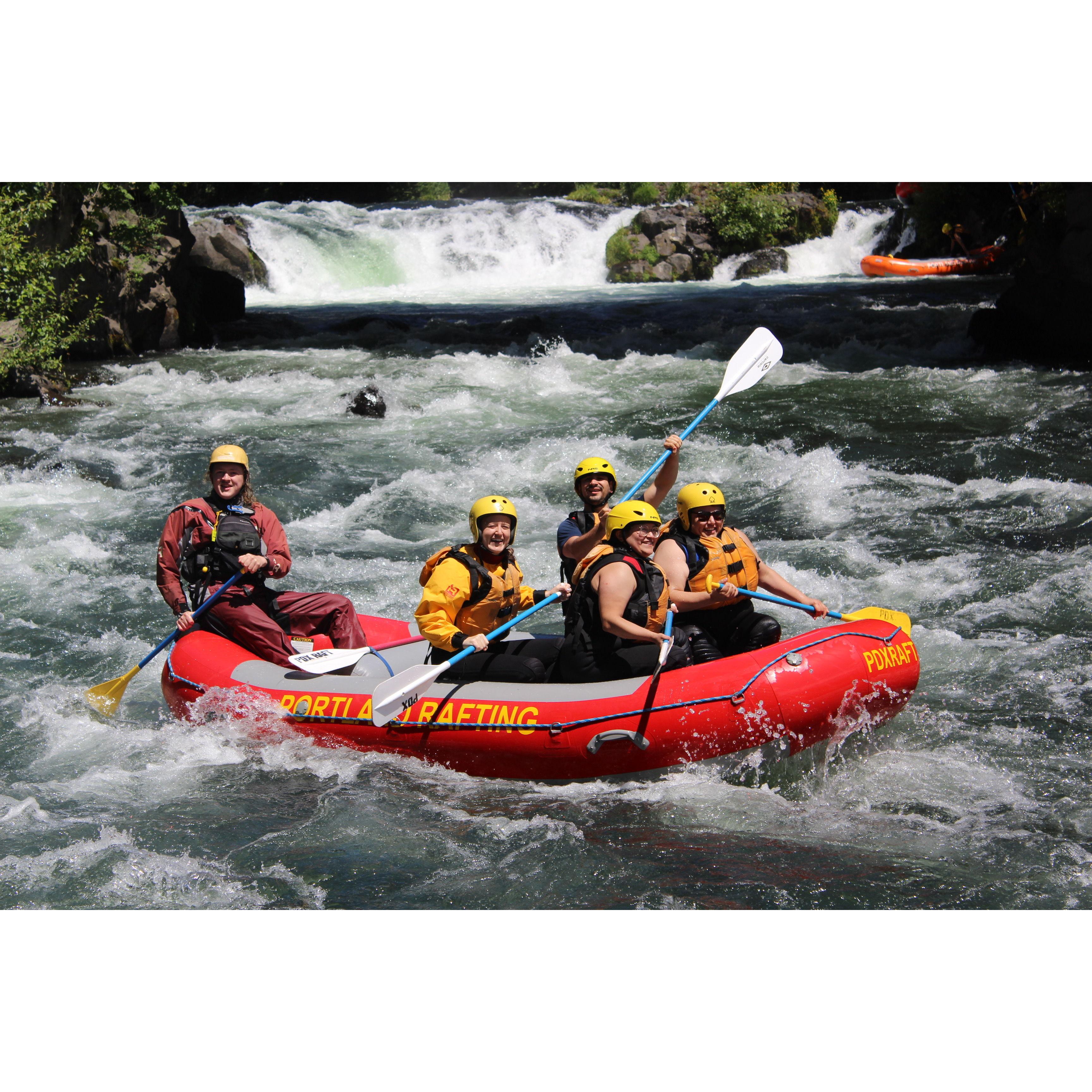 First time falling in love with rafting