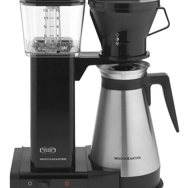 Technivorm Moccamaster Coffeemaker with Thermal Carafe, Black Metallic