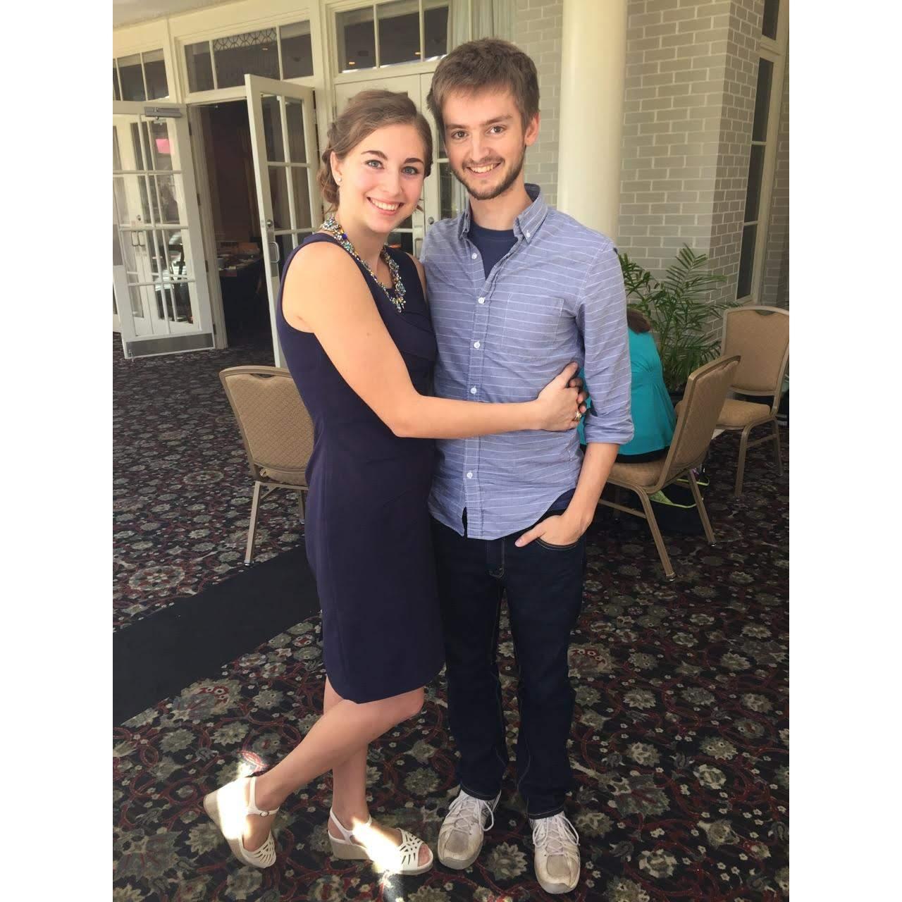 Our first picture together as a couple <3
