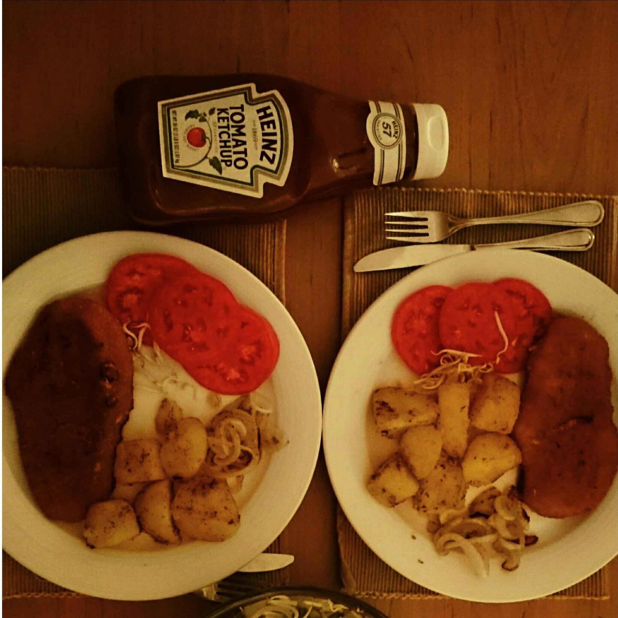 You can a man out of Pittsburgh (Heinz Ketchup) but you can't take Pittsburgh out of a man (even in Tehran) - We cooked alot together.