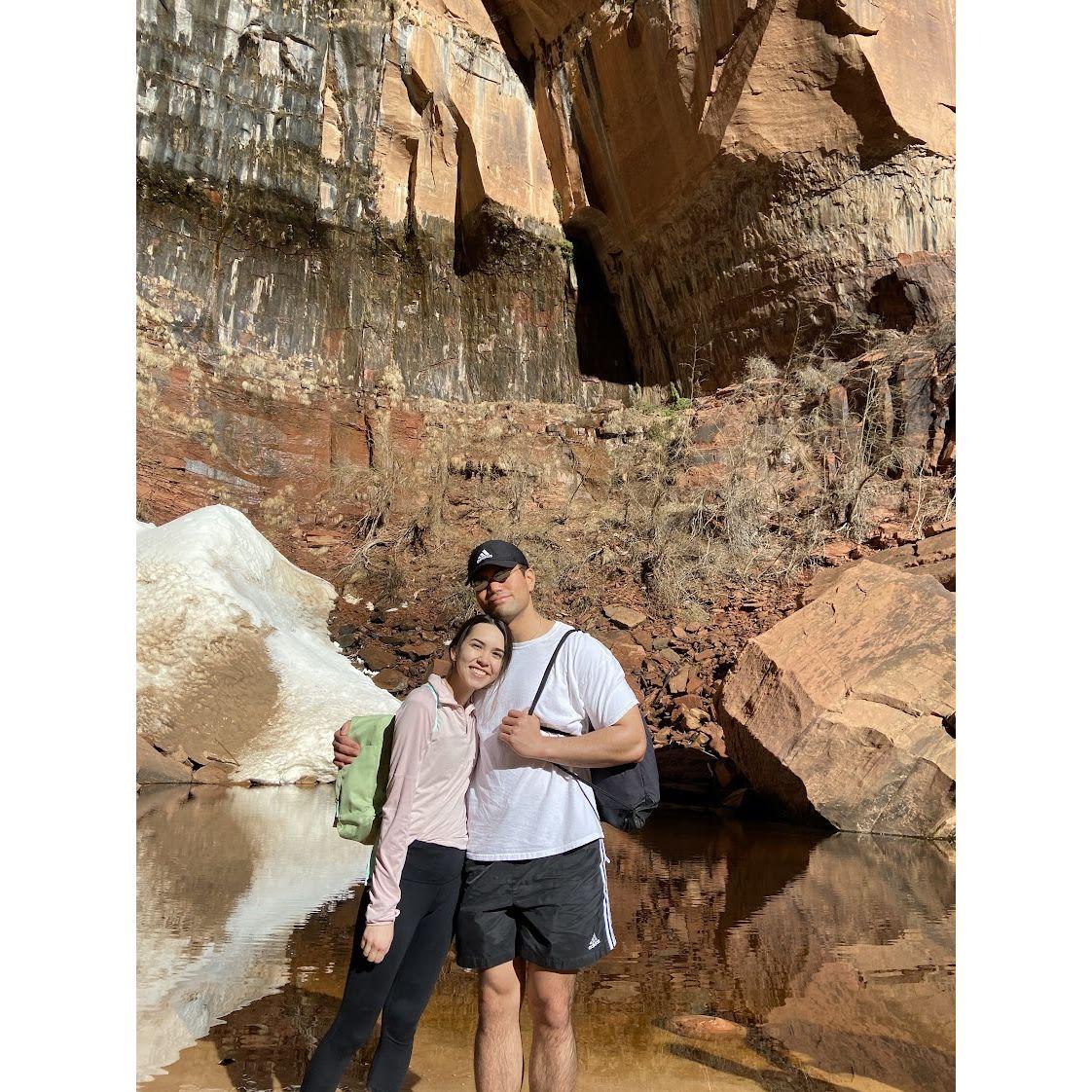 First trip together. Zion's with friends. February 2022