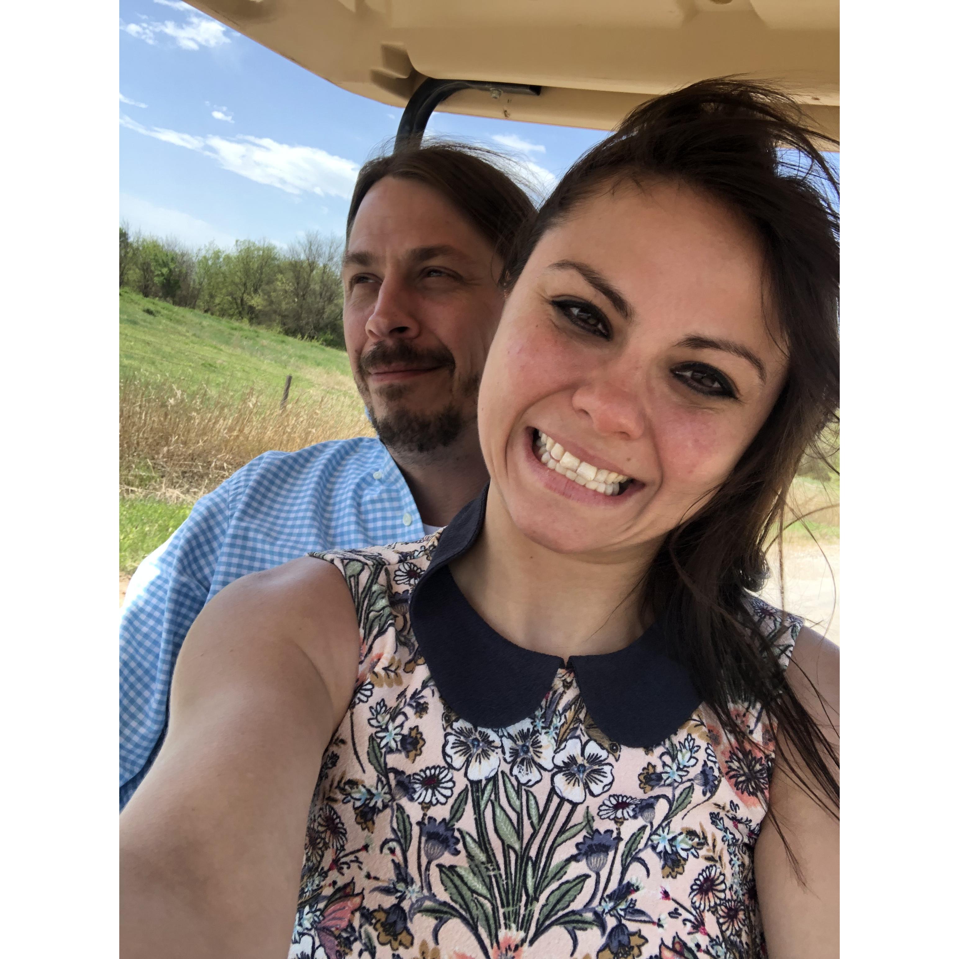 Riding the Golf Cart