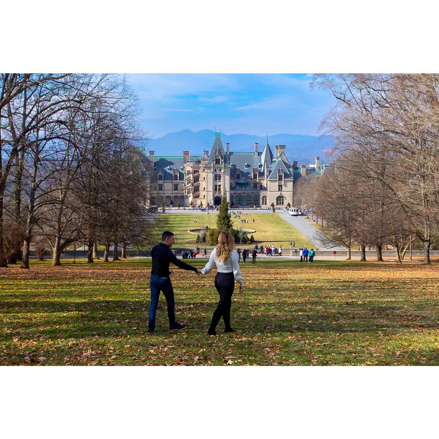 Christmas at the Biltmore in Asheville, North Carolina - Engagement Day