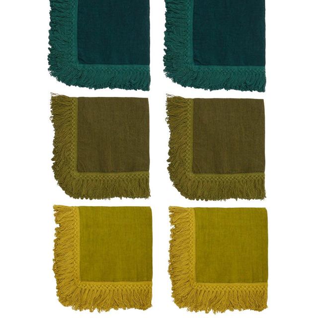 Once MilanoSet of six tasselled linen napkins