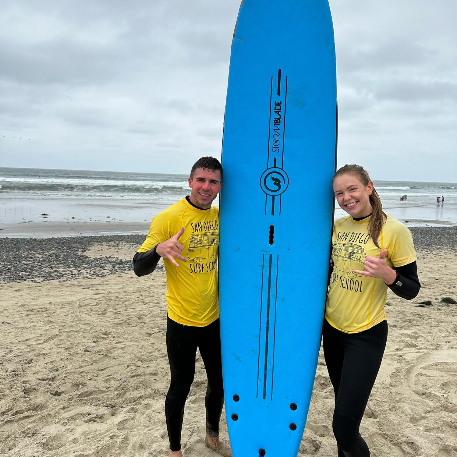Surfing in San Diego