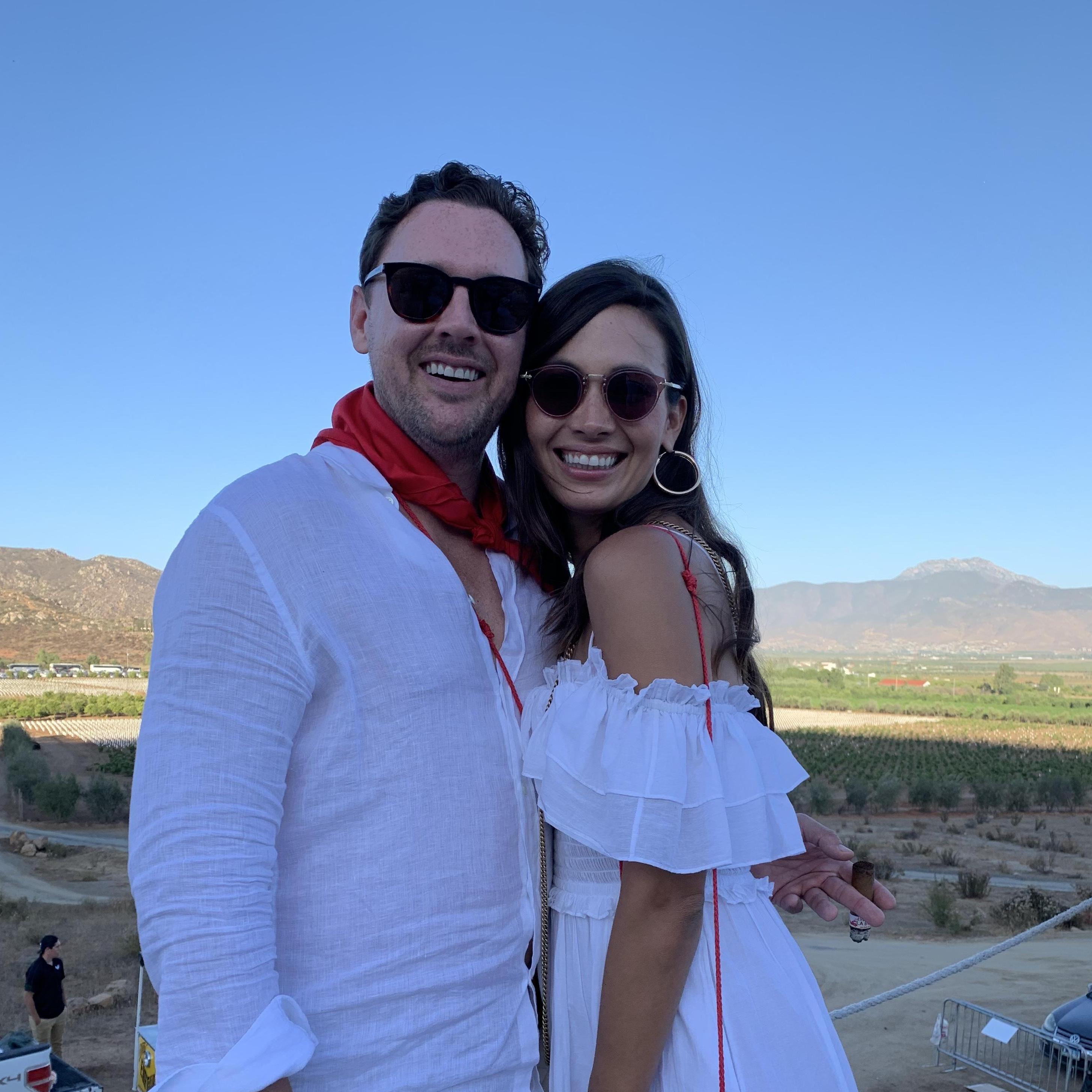 At a Vendimia party in Valle de Guadalupe. Things got a little crazzzzy