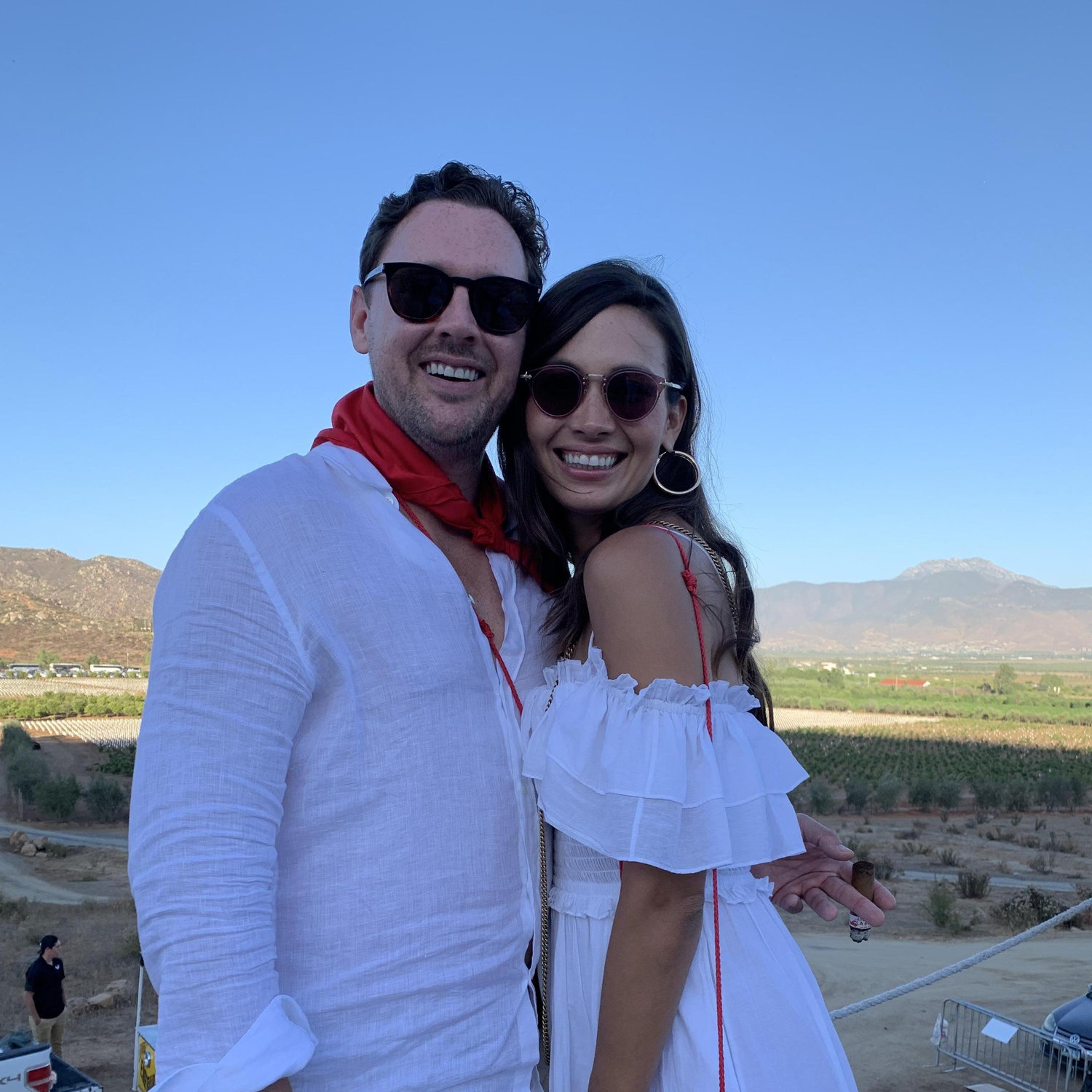 At a Vendimia party in Valle de Guadalupe. Things got a little crazzzzy