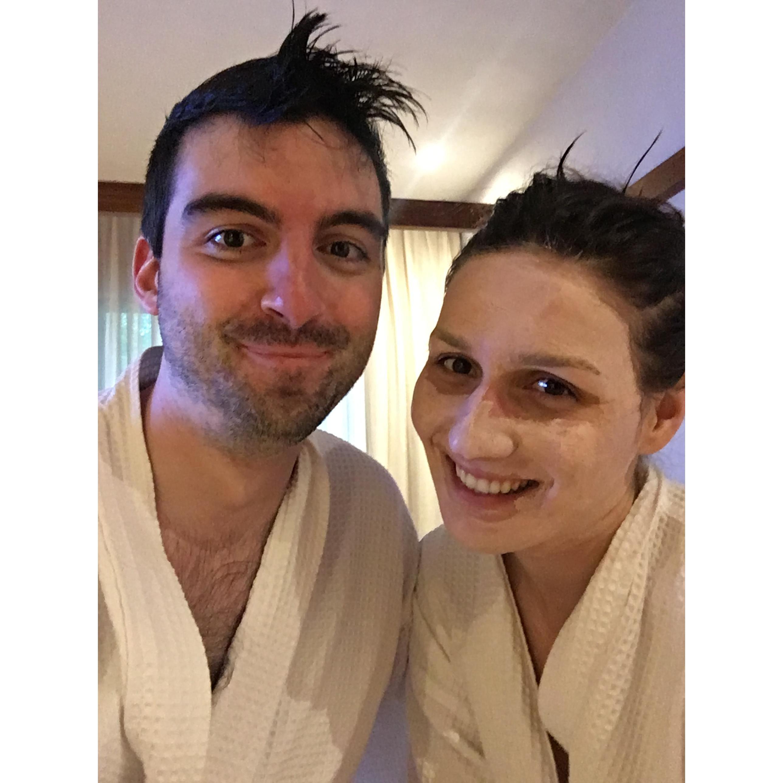 "Relaxing in one of the hotel rooms in Mexico, little did we both know what events were about to unfold a few days later.."
