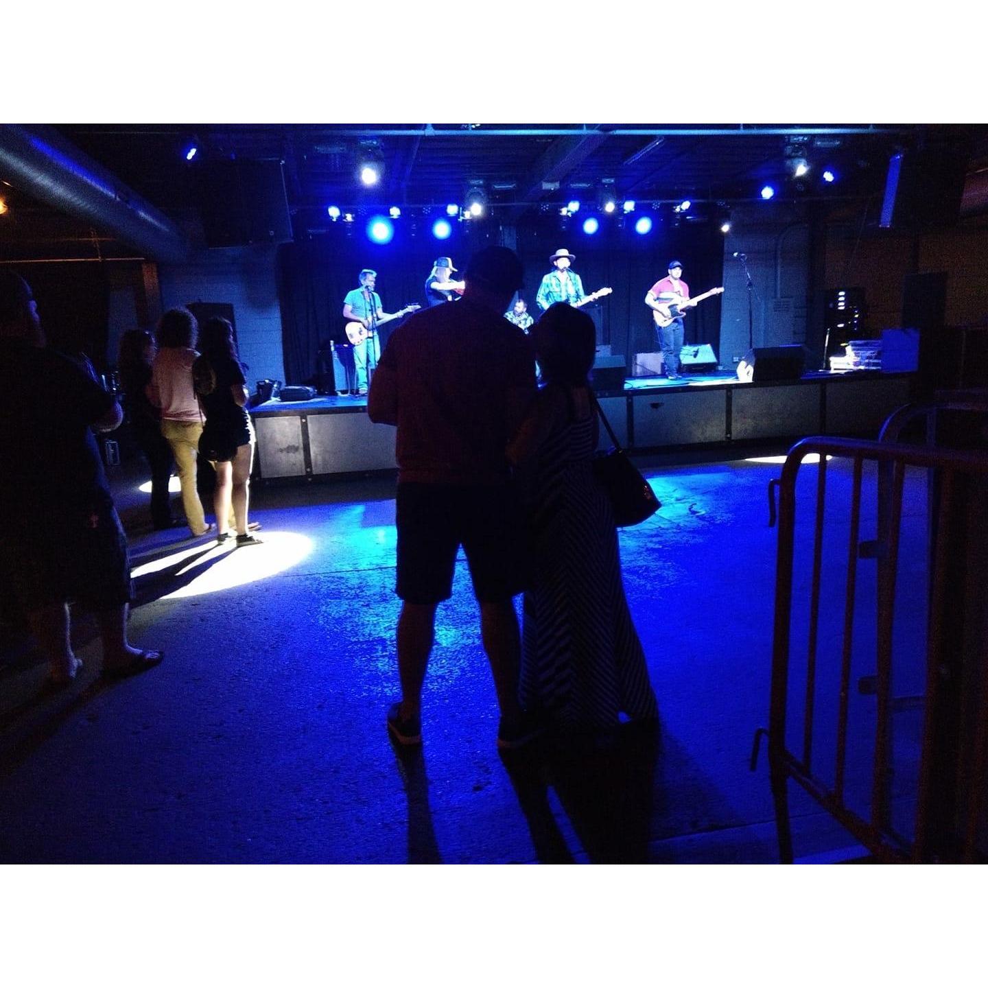 Watching one of our favorite bands (Nick Gusman).