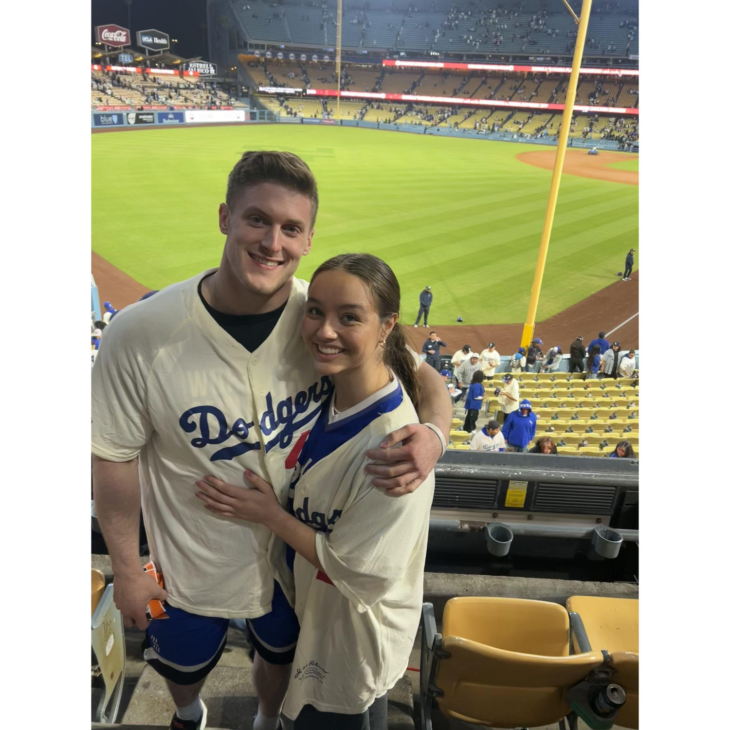 Our first baseball game was a thrilling experience that we'll always remember. A great atmosphere to share with our loved ones. Go Dodgers!!