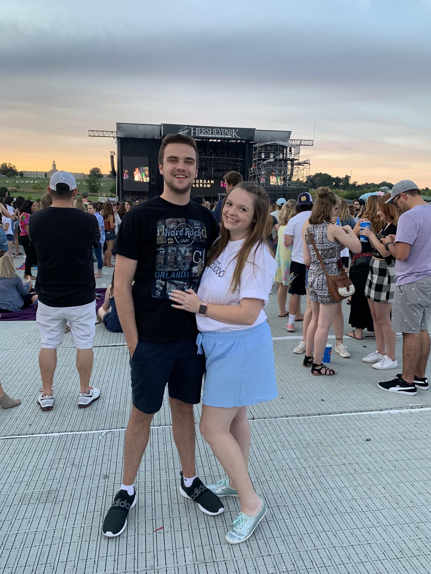 They went to a Jonas Brothers concert in 2019 at Hershey Park.