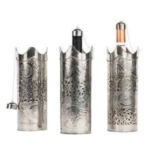 Berber Silver Wine and Bottle Holder