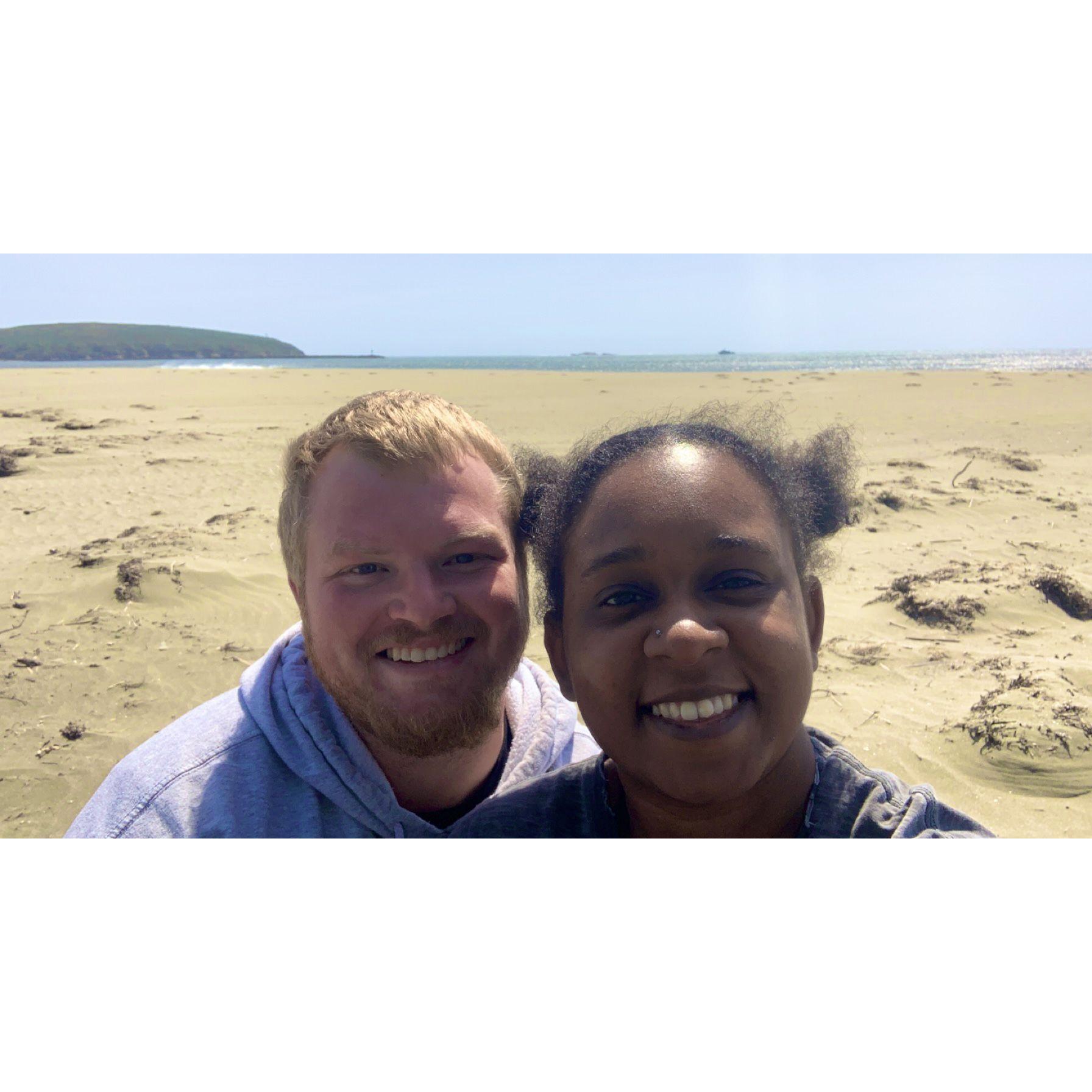 Taken in Bodega Bay, our first day trip together in April 2022.