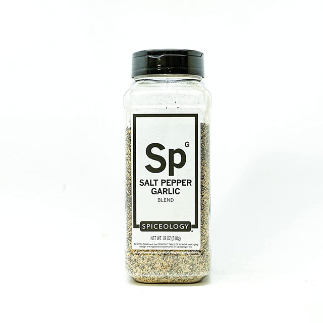 Spiceology - Salt Pepper Garlic - SPG - Use On: Steak, Chicken, Hamburgers, Brisket, Turkey, Stew - BBQ Rub - Seasoned Salt - Spices and Seasonings - Grill Seasoning