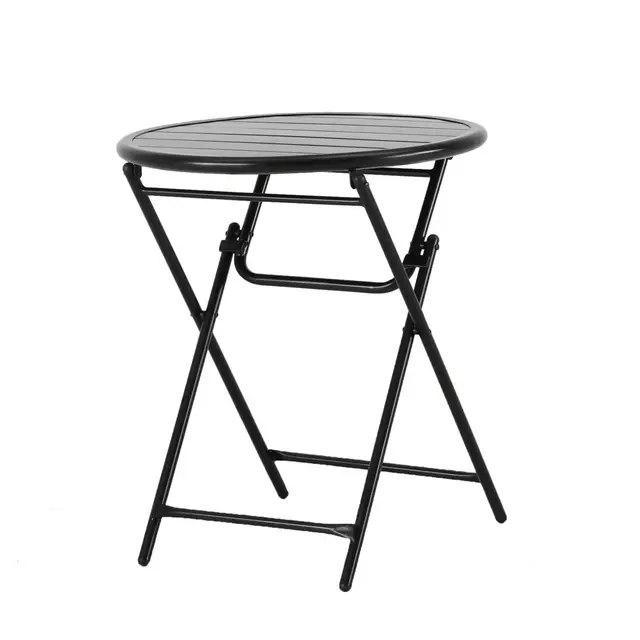 Bee & Willow™ Home Elmridge Metal Folding Bistro Table in Black
