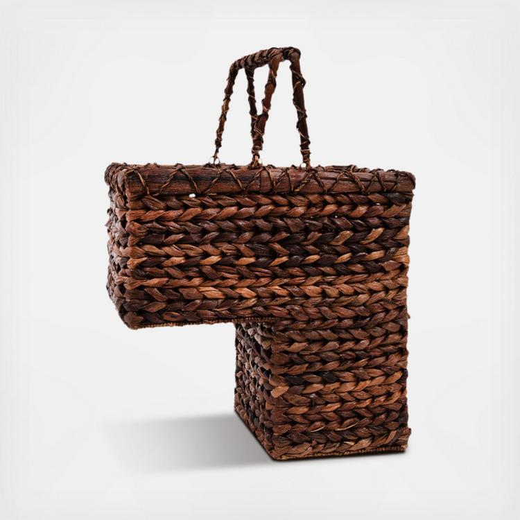 Storied Home, Bacbac Leaf Woven Stair Basket | Zola