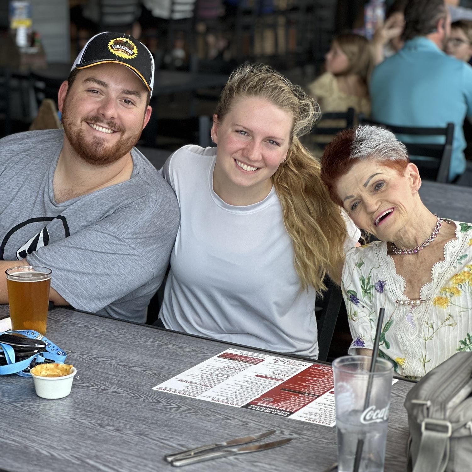 James, Madi, and Nana (Madi’s grandmother)