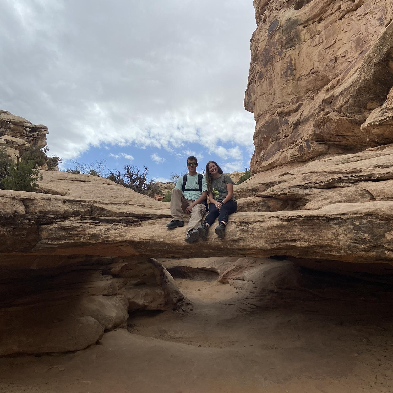 A hidden arch we found when in Capitol Reef National Park on the 2022 anniversary trip.