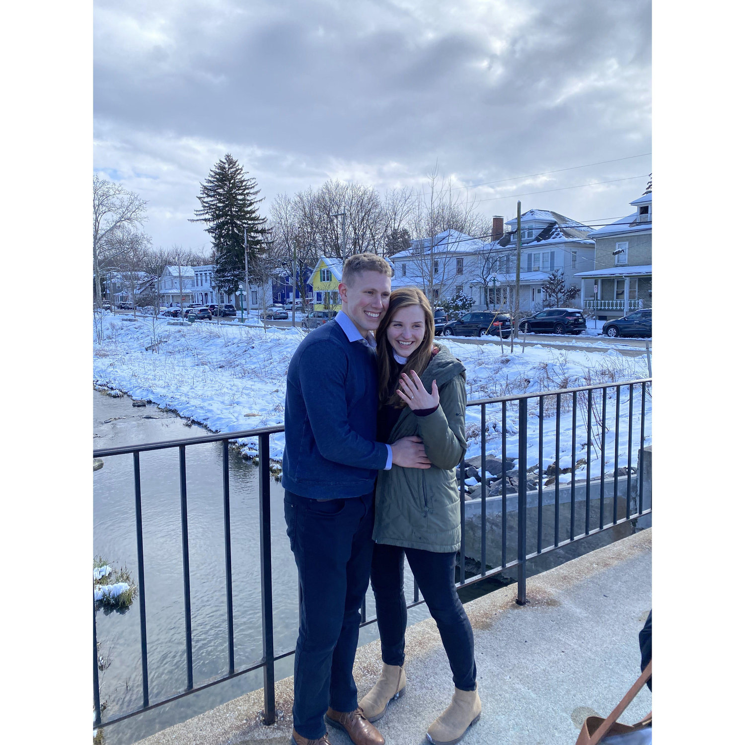 Moments after Jo said YES!