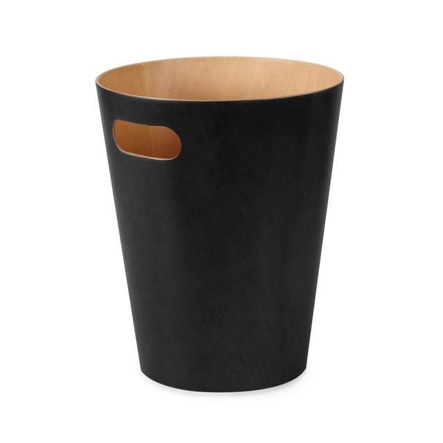 Umbra 2gal Woodrow Indoor Trash Can Black