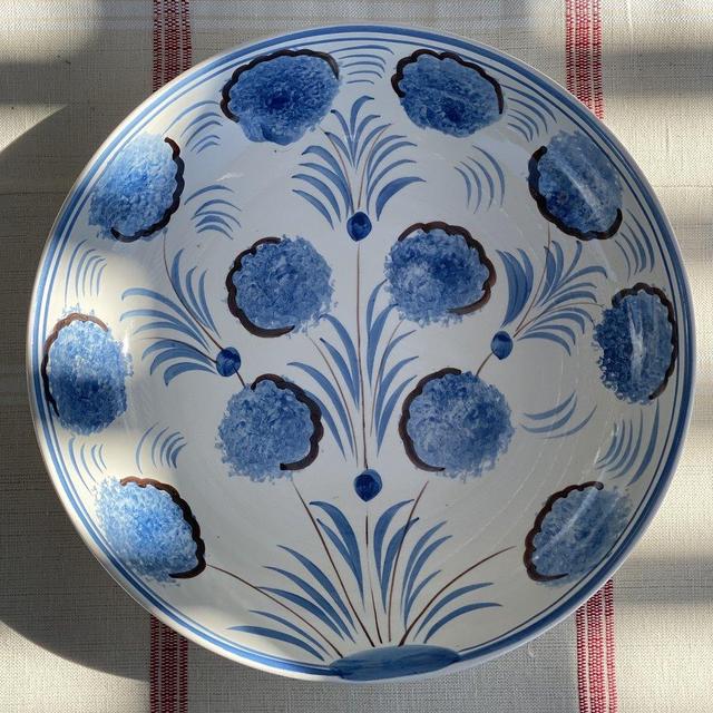 Blue Flower Serving Bowl