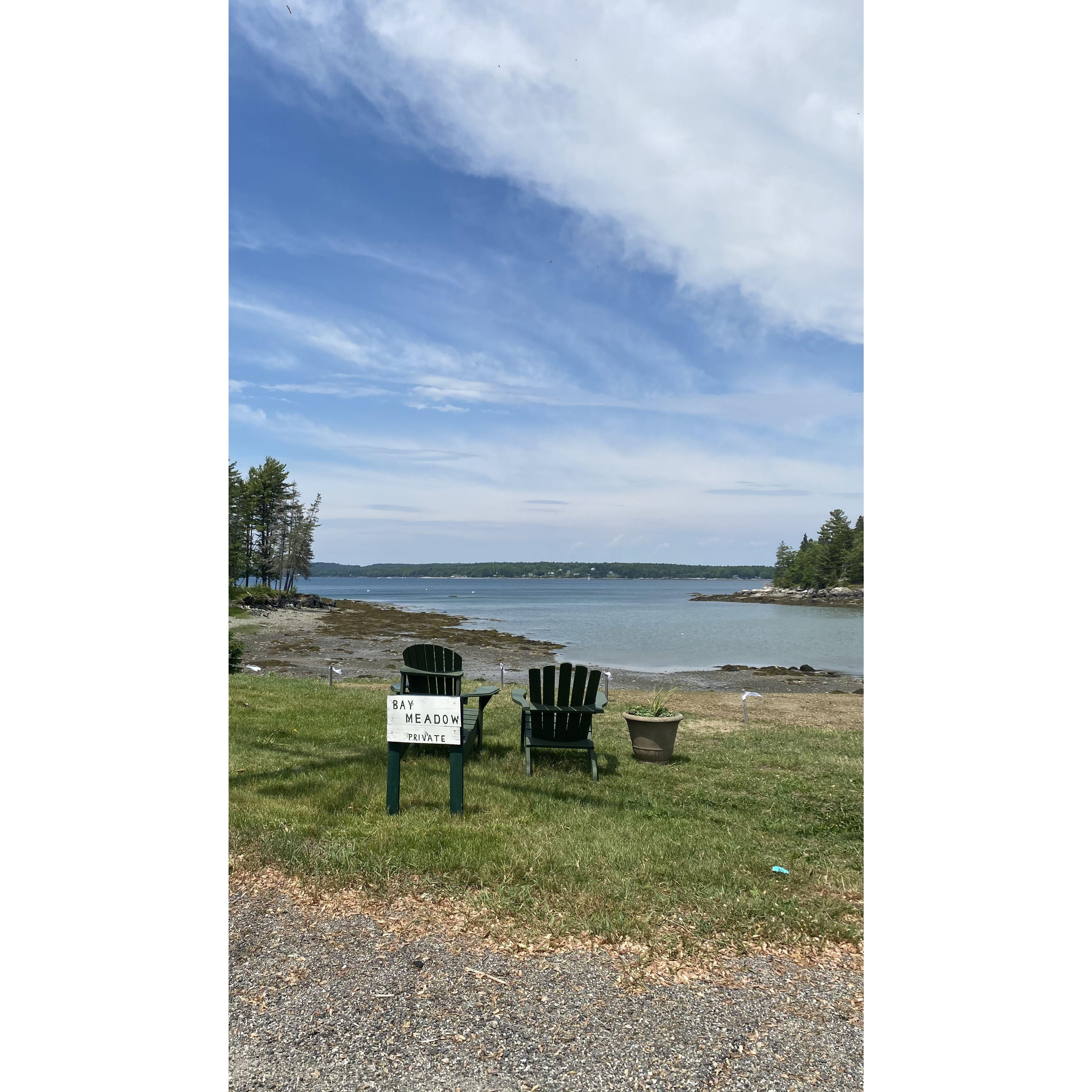 I laughed when she said that as we pulled into our AirBnB for the night - a coastal cottage rental on the water. She was so excited and couldn't wait to get out and explore.