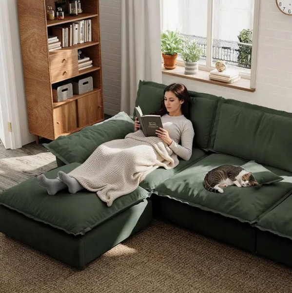 Modular, Washable, Pet-Friendly Sectional Sofa | Memorix+ Seat | Contour Pillow