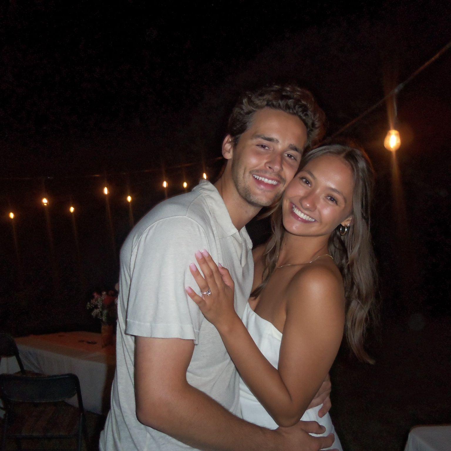 We celebrated our engagement and housewarming with our best friends in our new backyard!