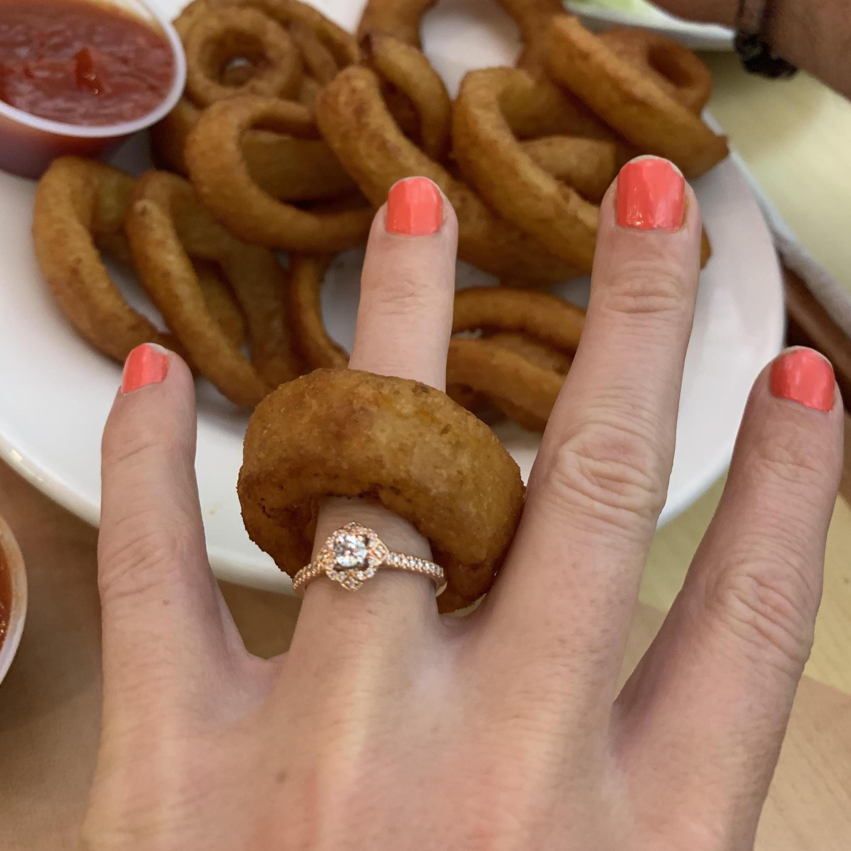 Kim's two favorite rings.