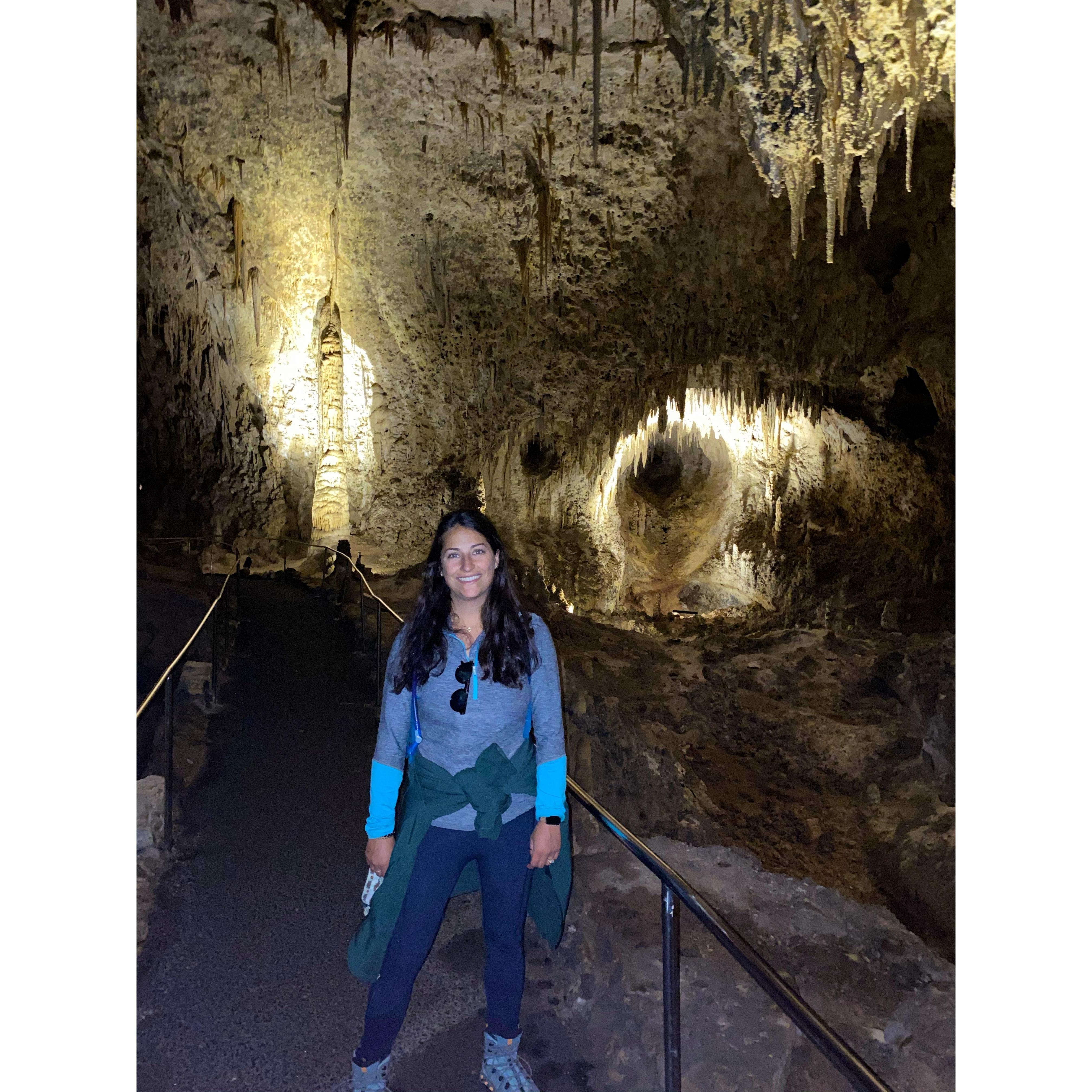 Dropped down into the Carlsbad Caverns...