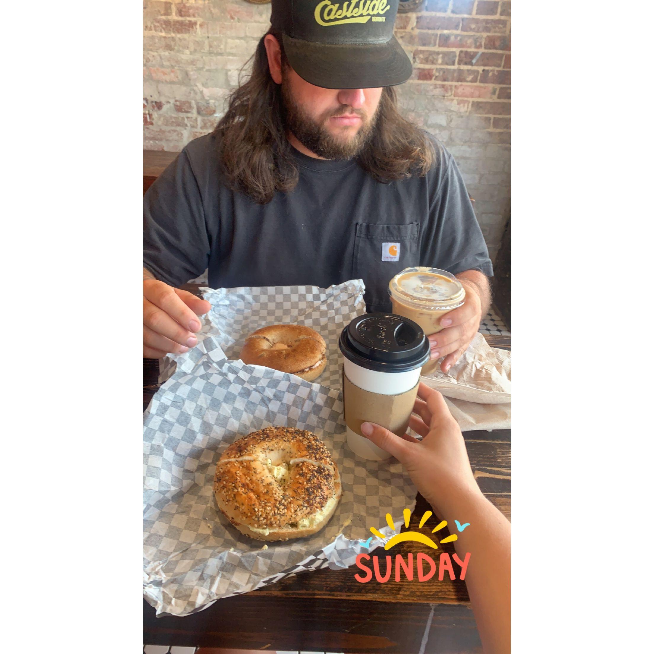 Our favorite thing to do on Saturday mornings are to grab a coffee and some breakfast at Jupiter House in Denton