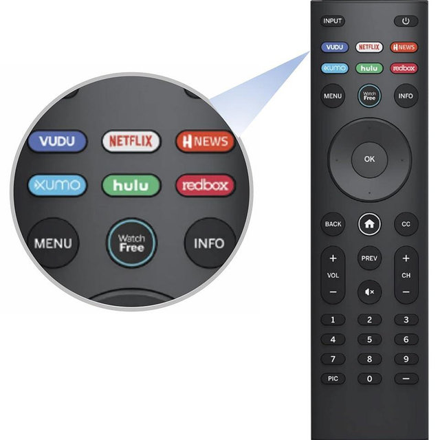 Universal Remote for All Vizio TV Remote, XRT140 Replacement Remote for All Vizio LED LCD HD 4K UHD HDR Smart TVs