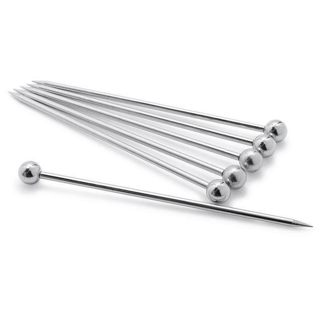 Stainless Steel Martini Picks, Set of 6