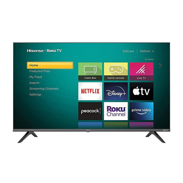 Hisense 43-Inch Class H4 Series LED Roku Smart TV with Google Assistant and Alexa Compatibility (43H4G, 2021 Model)