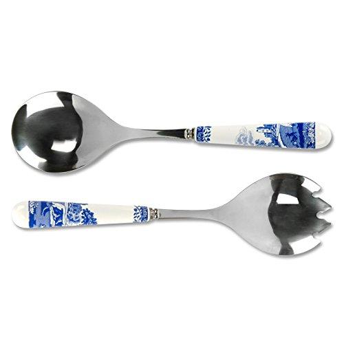 Spode Blue Italian Salad Servers (Boxed Pair)