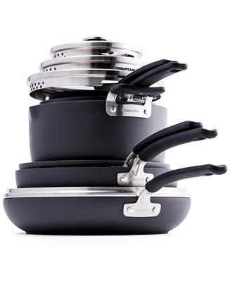 Levels 11-Pc. Stackable Ceramic Nonstick Cookware Set