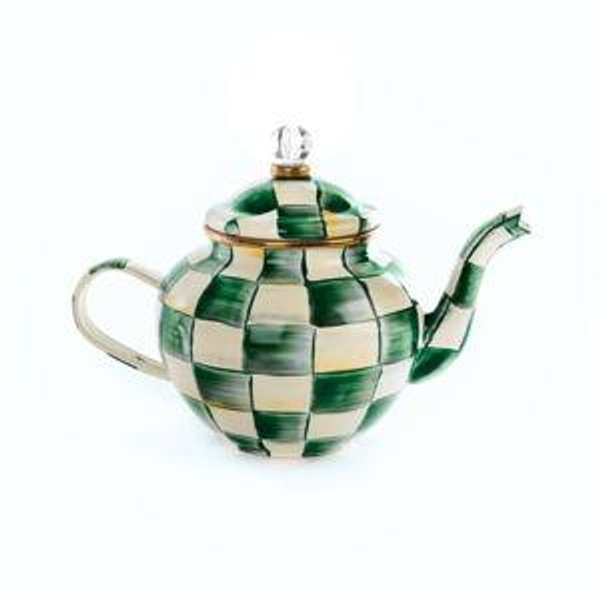 MacKenzie-Childs Enamel Check 4 Cup Teapot