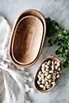 Connected Goods Wild Olive Wood Oval Serving Bowl Set