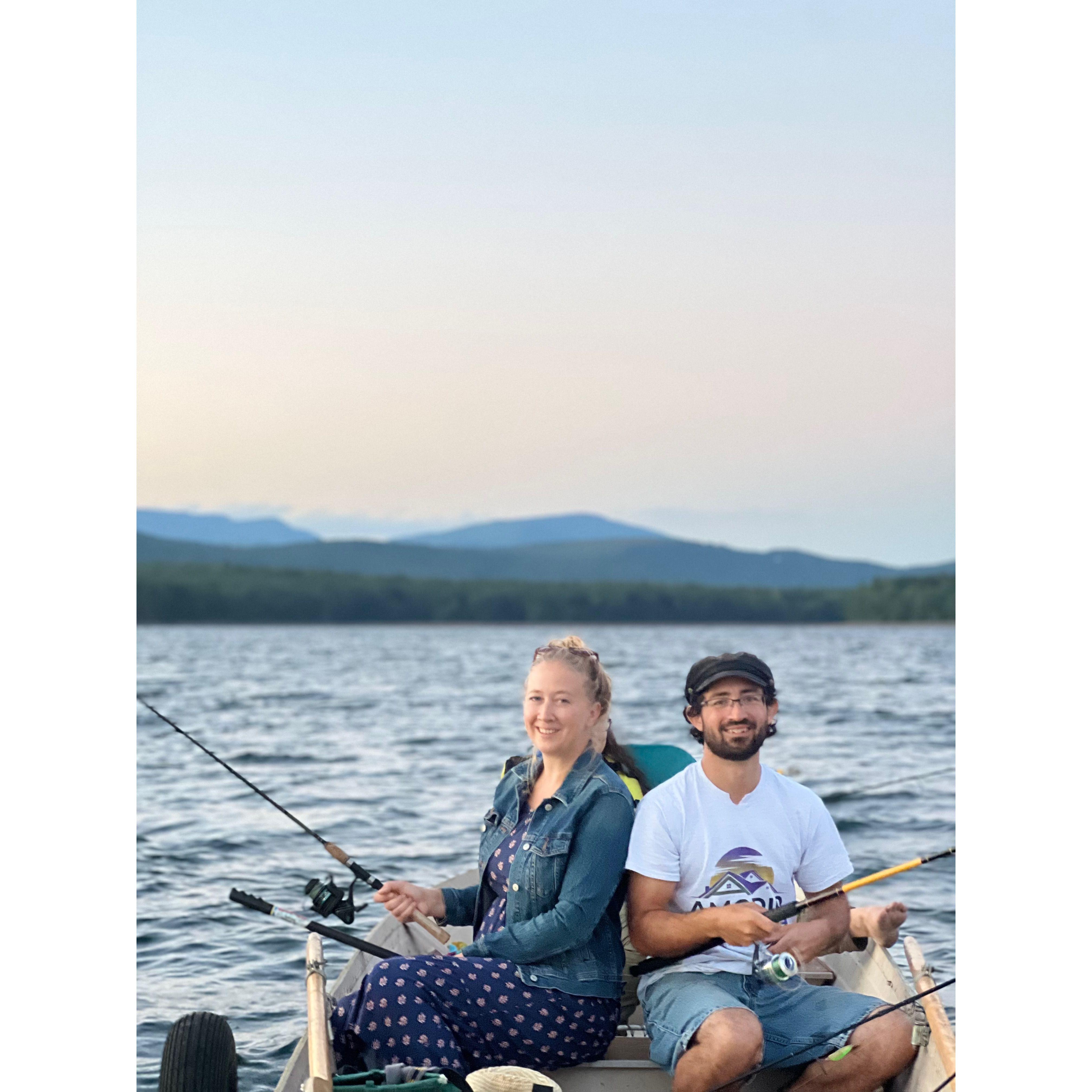 Fishing on Ashokan Reservoir