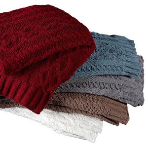 Brielle Chenille Braid Throw in Seaglass