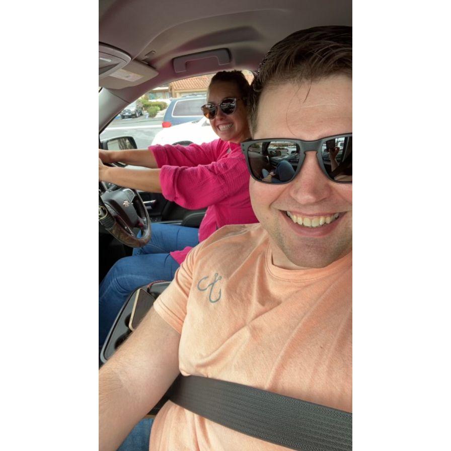 The first time Alexa drove the truck