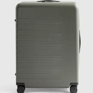 Expandable Large Check-In Suitcase - Olive